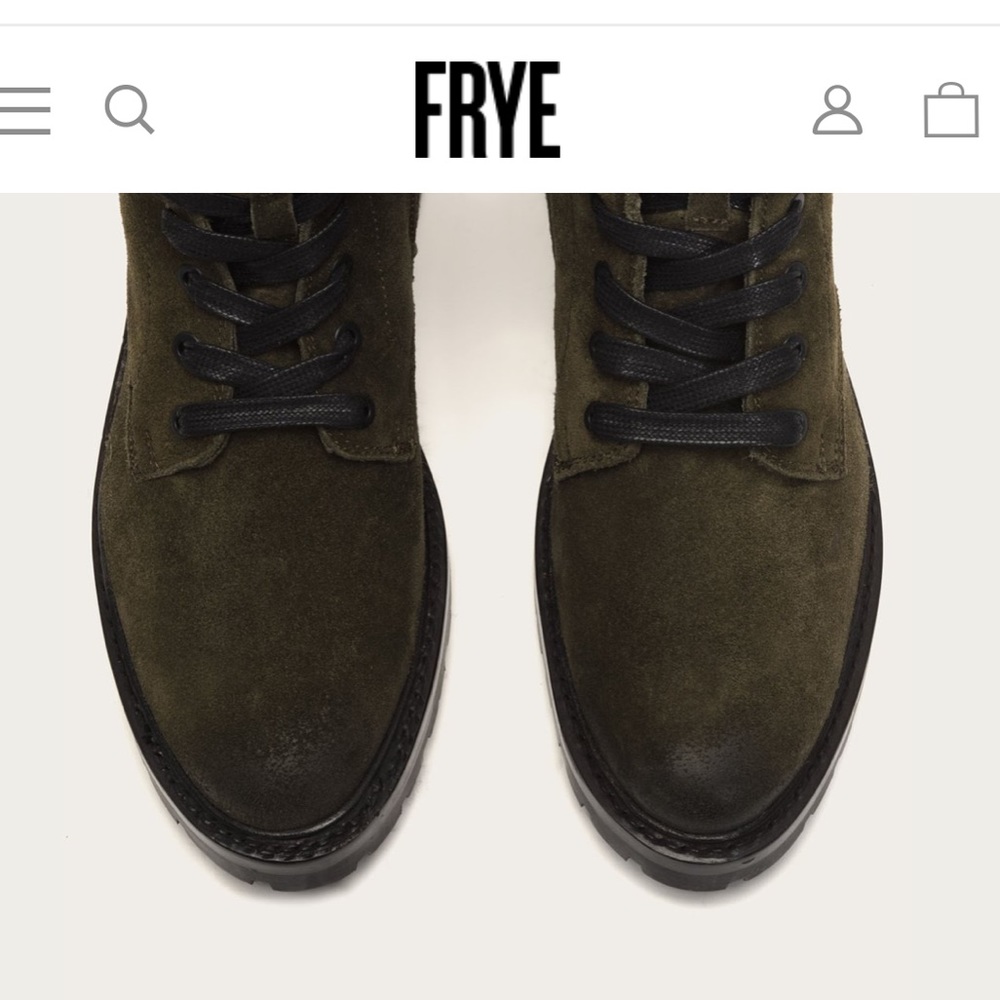 Frye Julie Hook Boots 8.5 Brand Combat Leather Zip